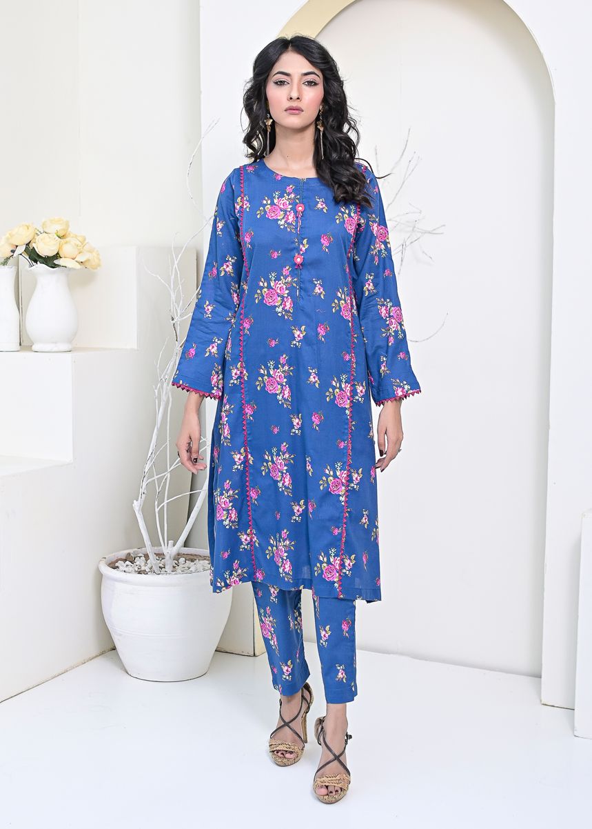 Cotton 2pc set-79012 royalPK30
