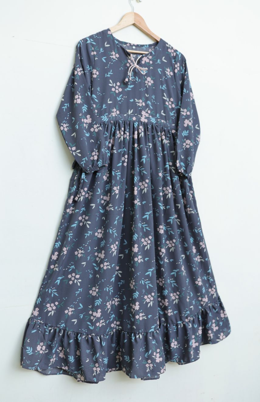 Georgette maxi 10159 greyish
