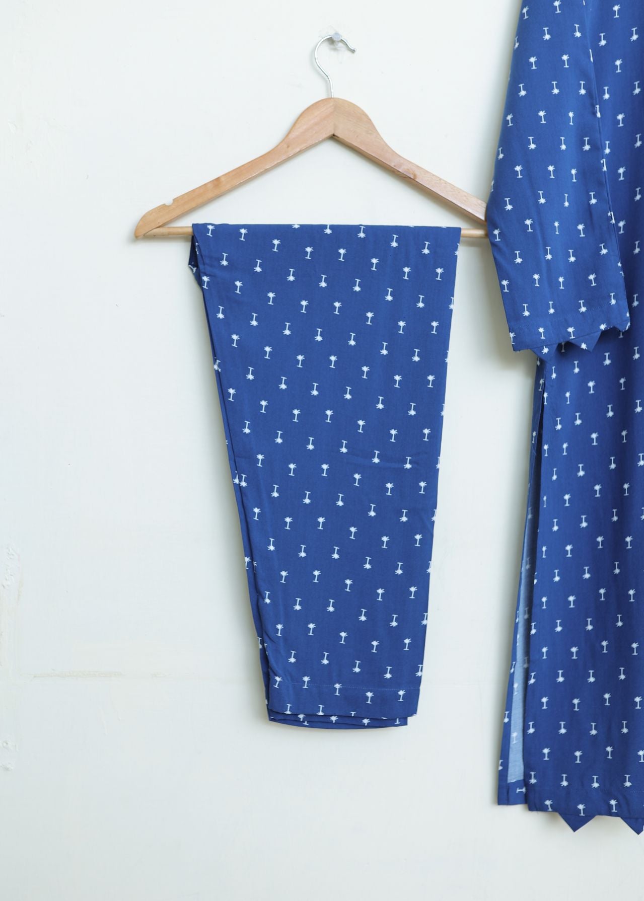 Linen 2pc set-78779 bluepalm