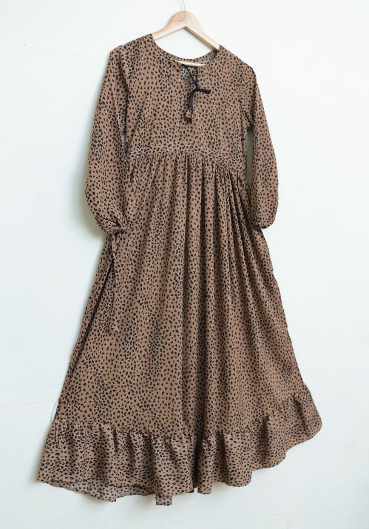 Georgette maxi 10165 Brcheetah