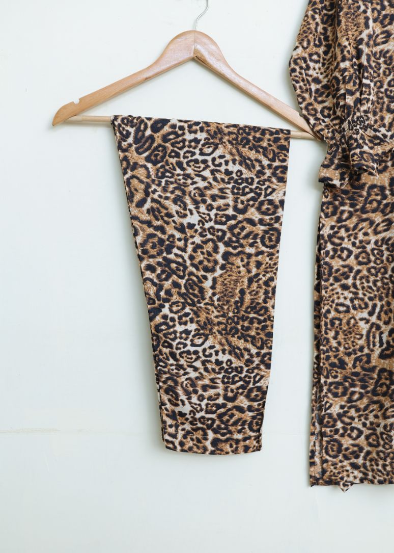 Linen 2pc set-78779 cheetah
