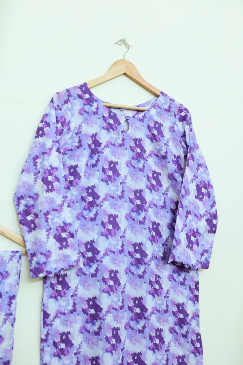Lawn 2pc set-78738 purpleAbstract