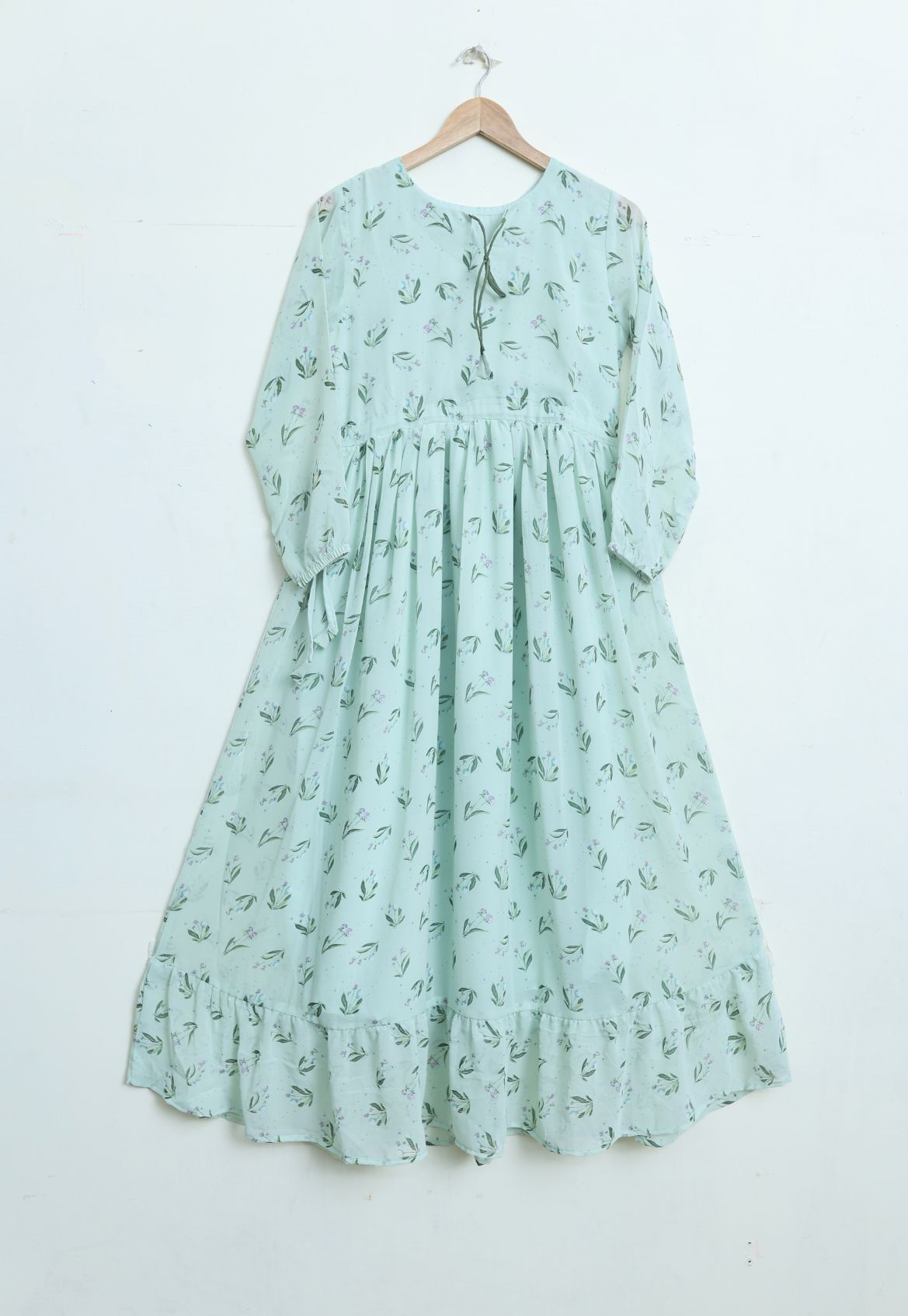 chiffon maxi icegreen 10127