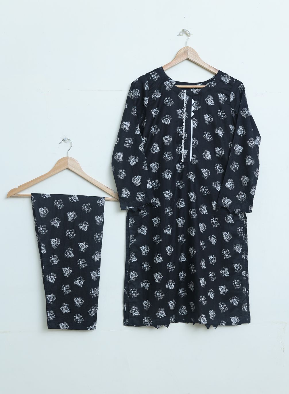 Lawn 2pc set-78757 blackmono