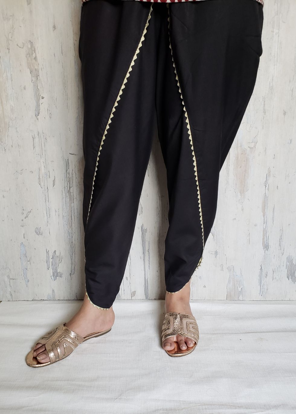 cotton tulip shalwar 02 black