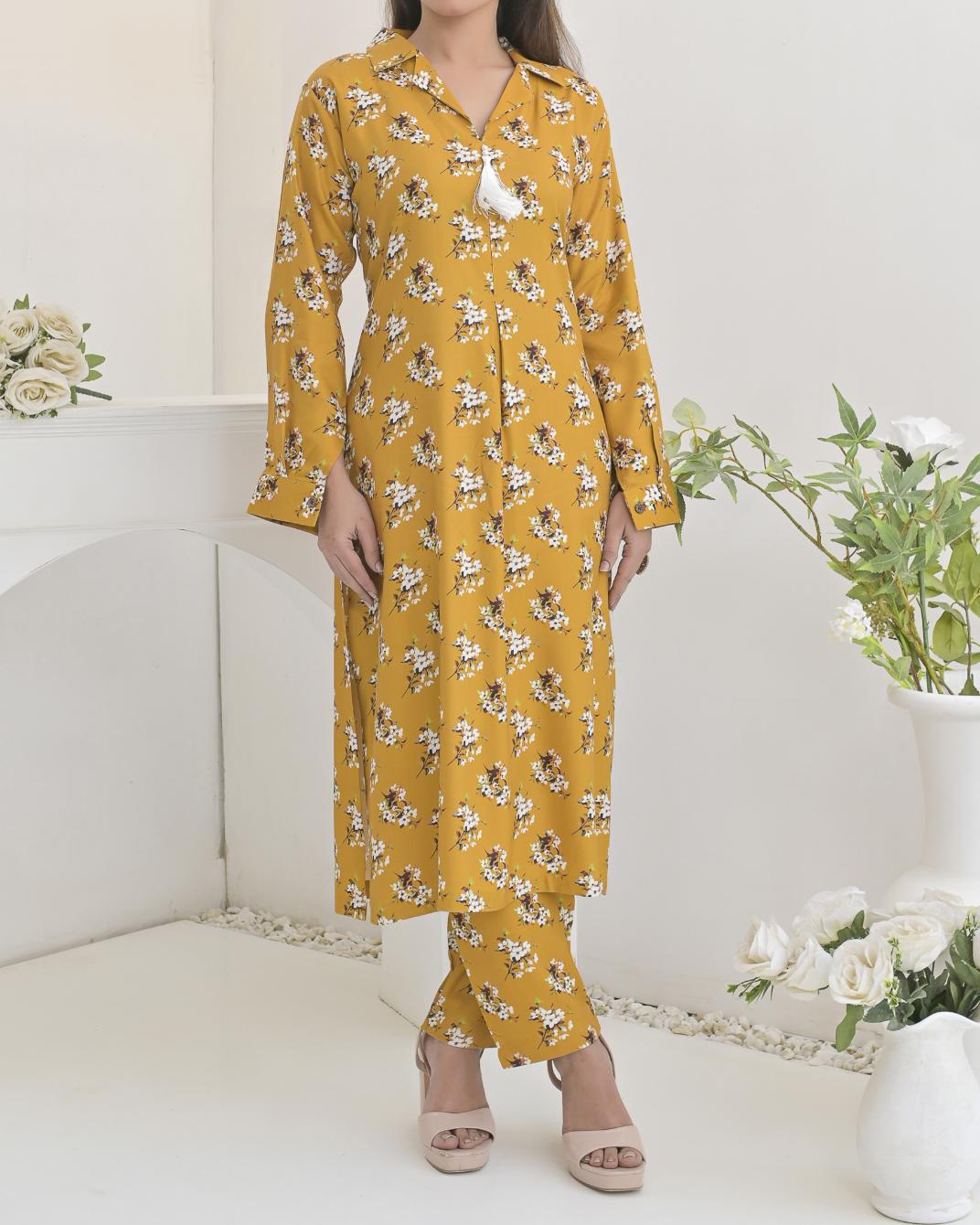 printed 2pc - 79276 mustard
