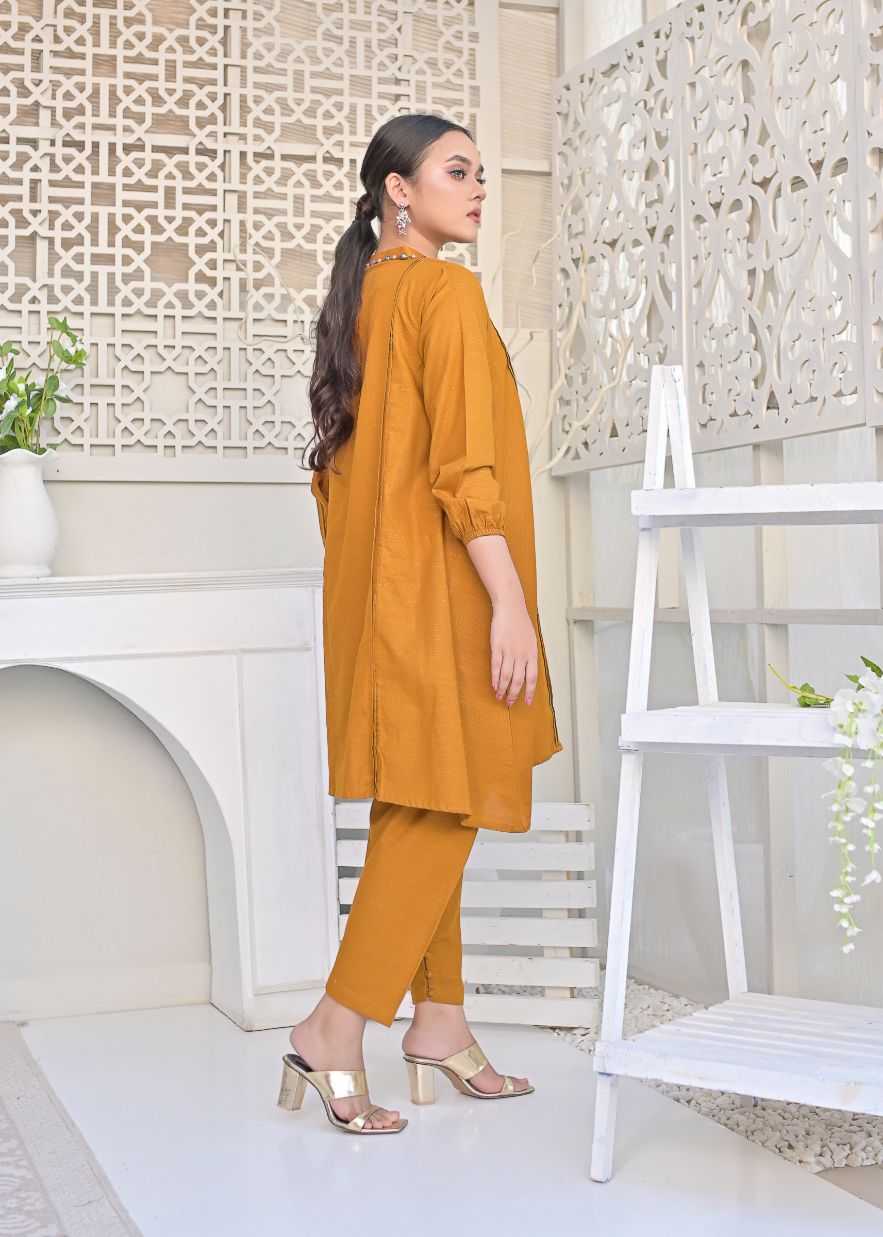 khaddar 2pc -79216 mustard