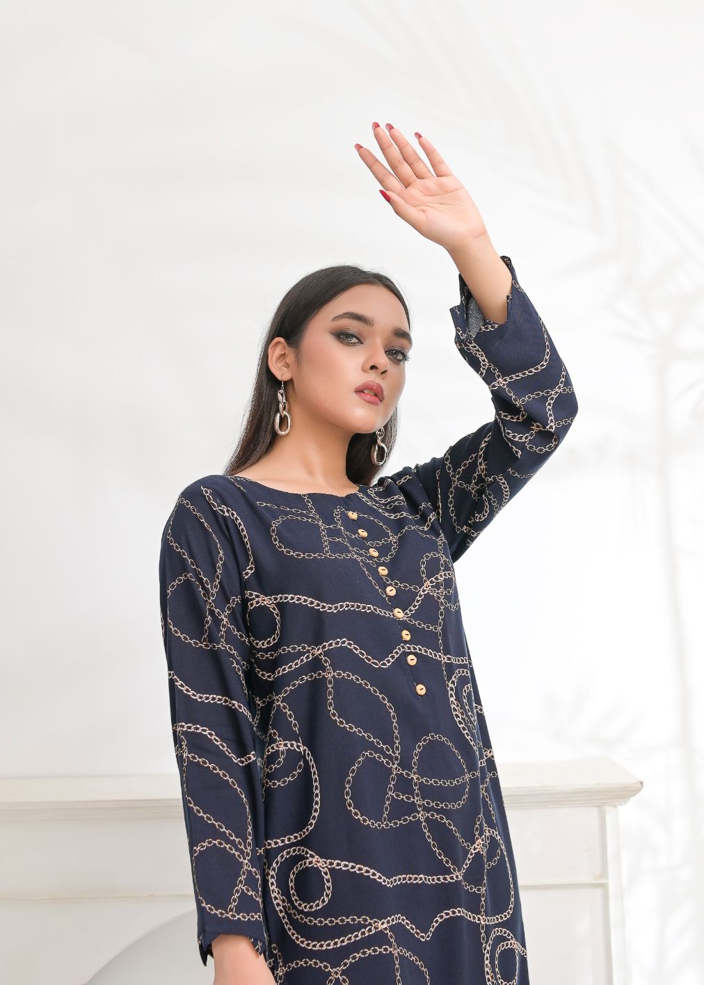 Linen 2pc set-78768 blackchain