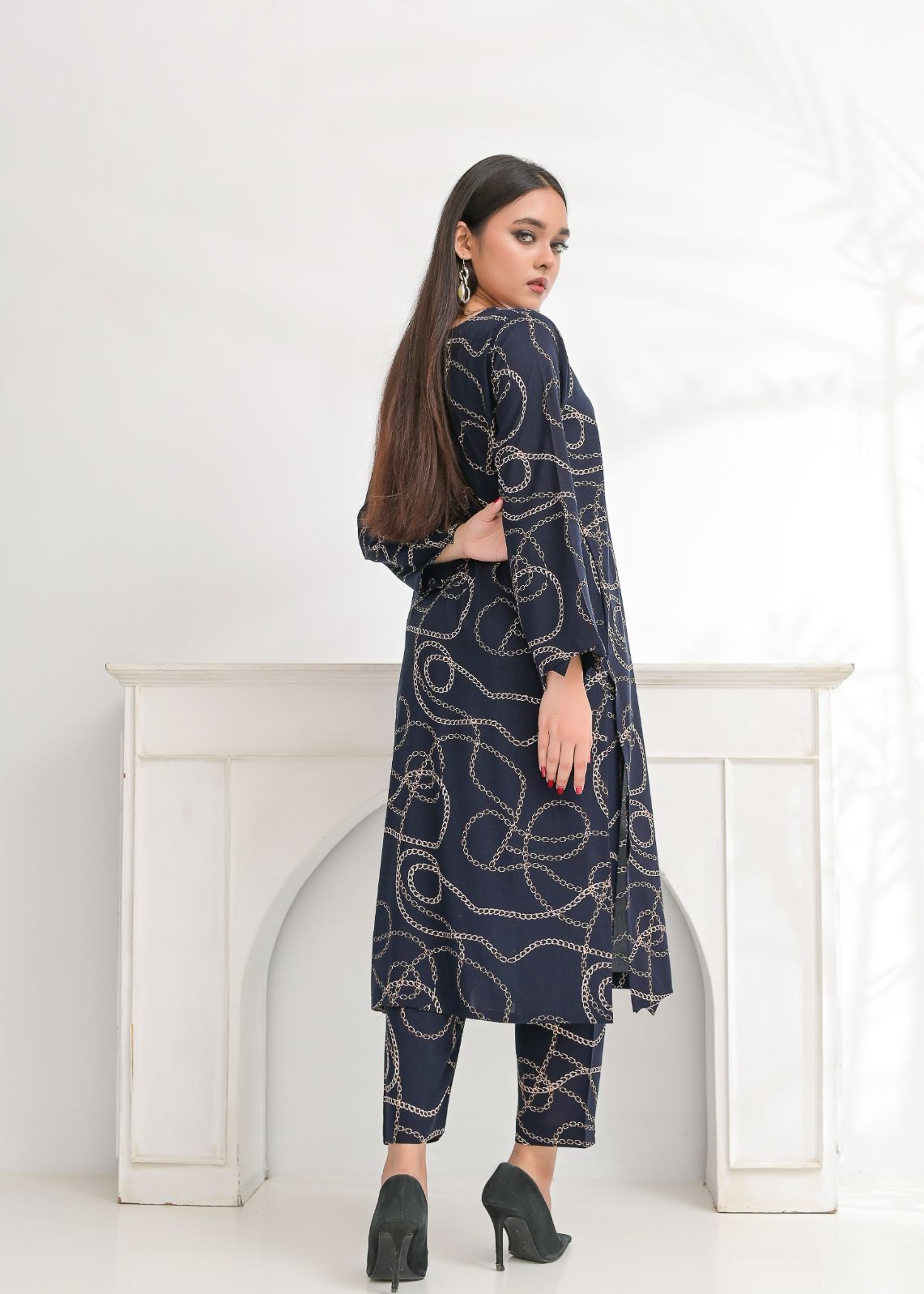 Linen 2pc set-78768 blackchain