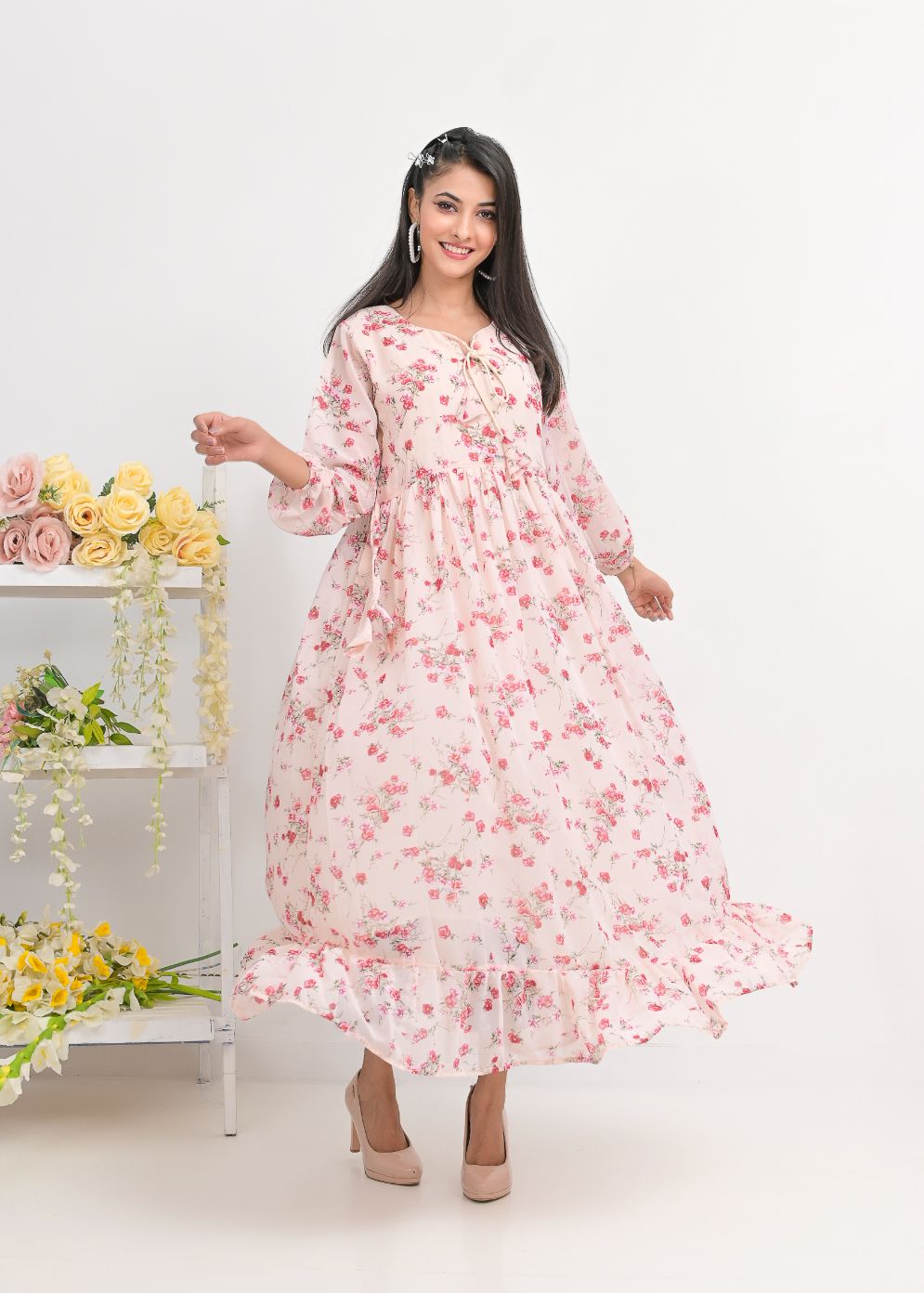 chiffon maxi 10144 babypnkFL
