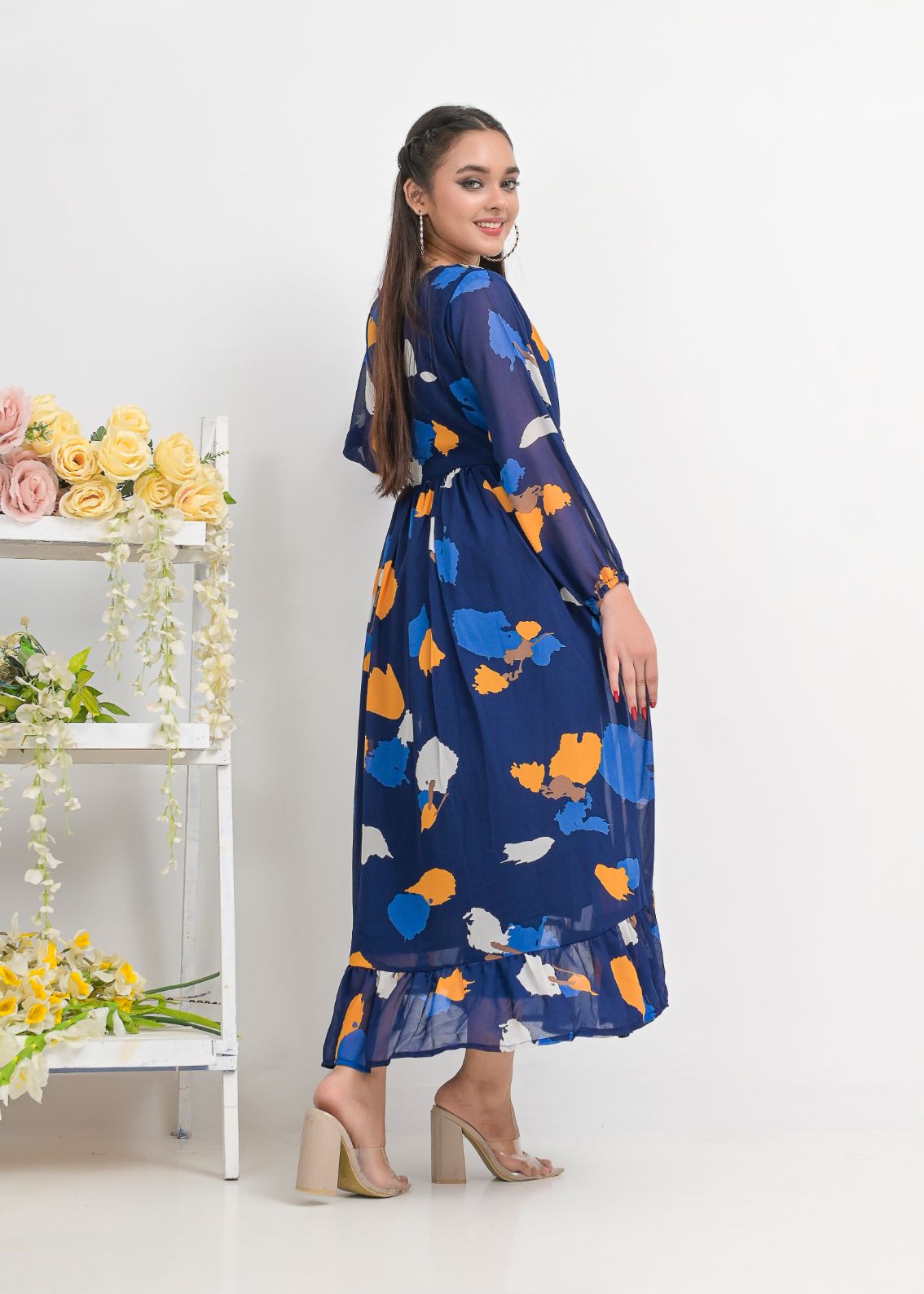 chiffon maxi 10142 navyAbs
