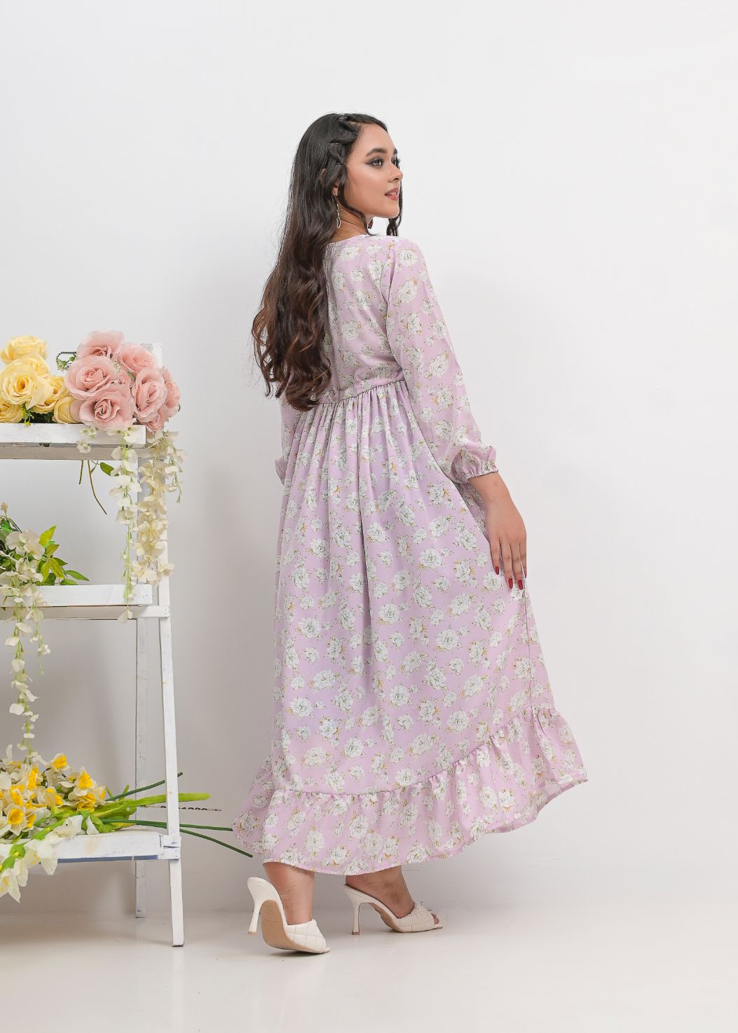Georgette maxi 10148 lylac021