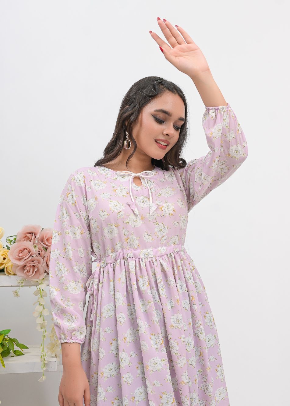 Georgette maxi 10148 lylac021