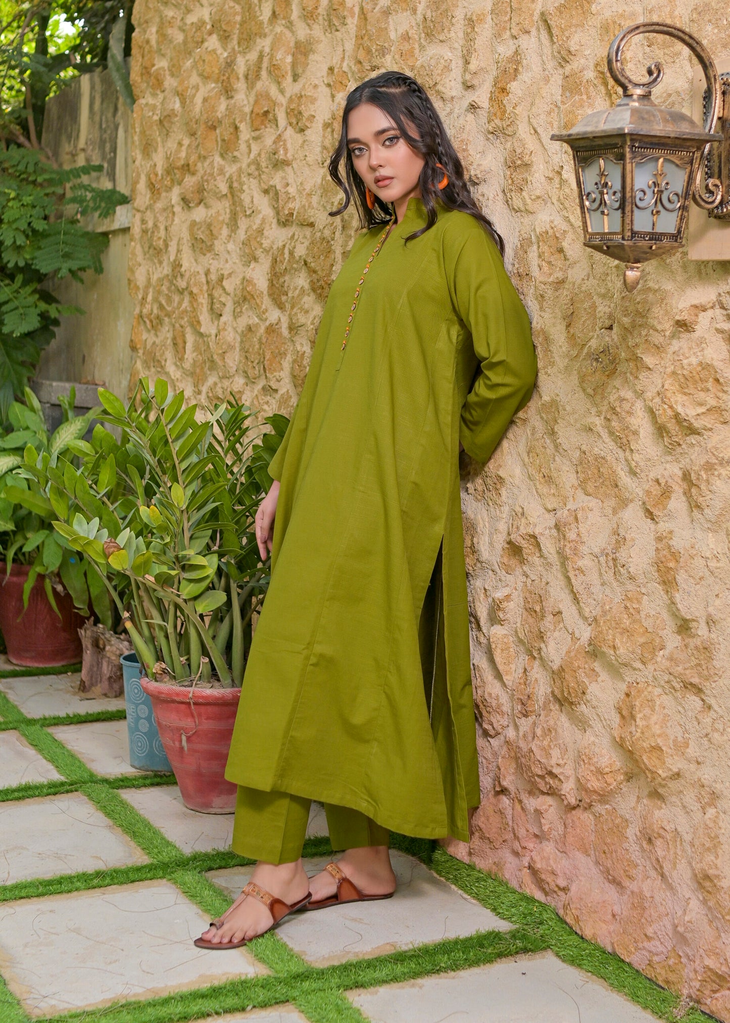 khaddar 2pc -792120 lemonGreen