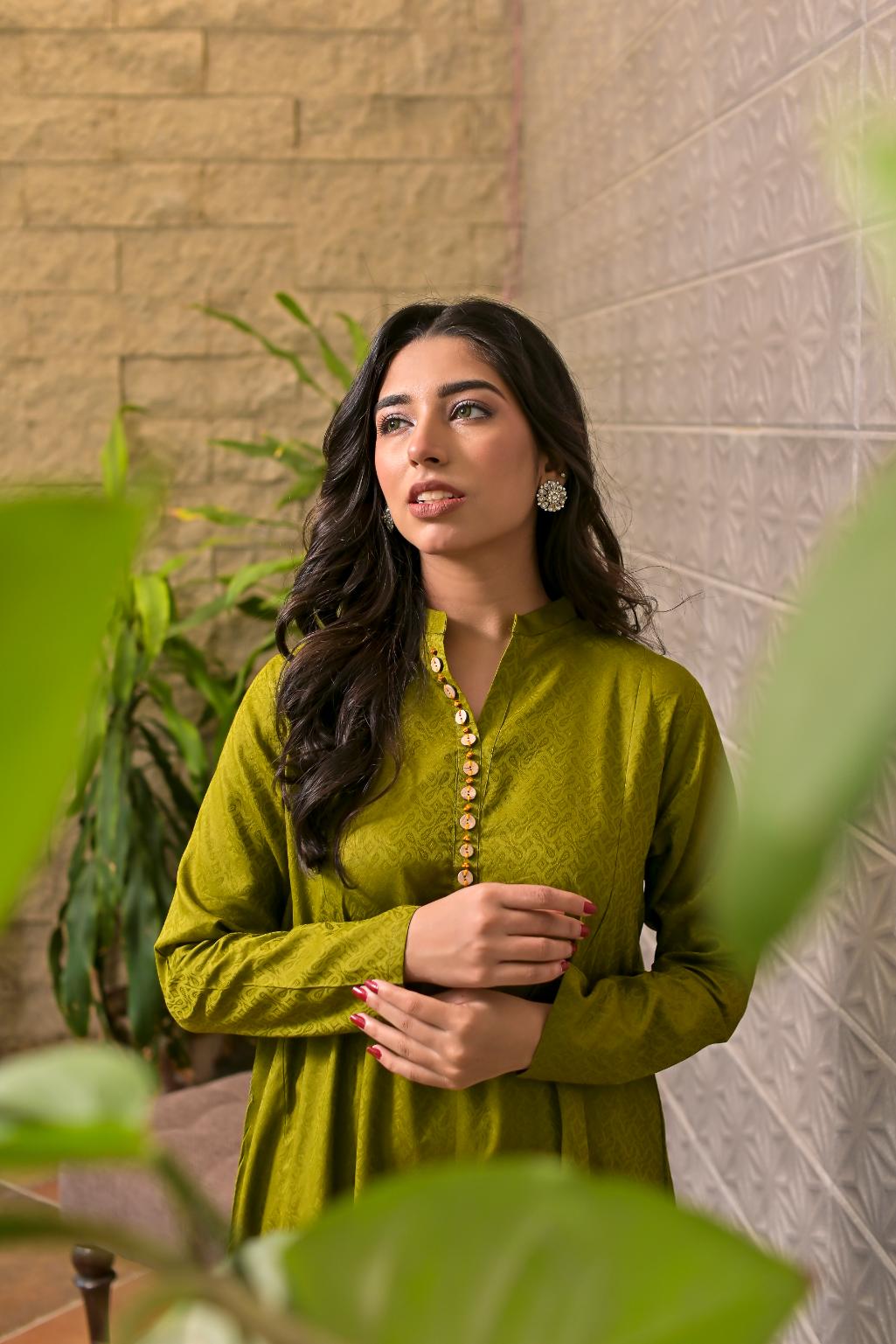 Jacquard 2pc -79320 lemonGreen