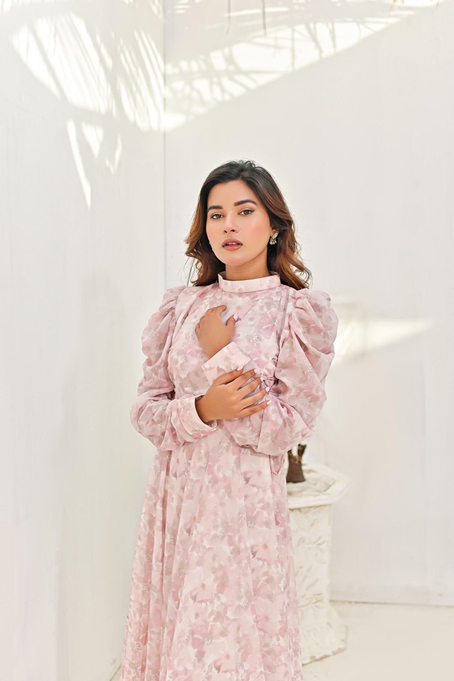 Chiffon maxi offPnk 10212