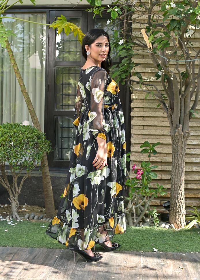 Chiffon maxi bblackY 10176