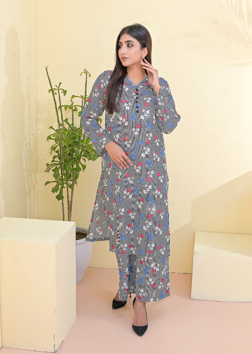 Cotton 2pc set-78902 linesFloral