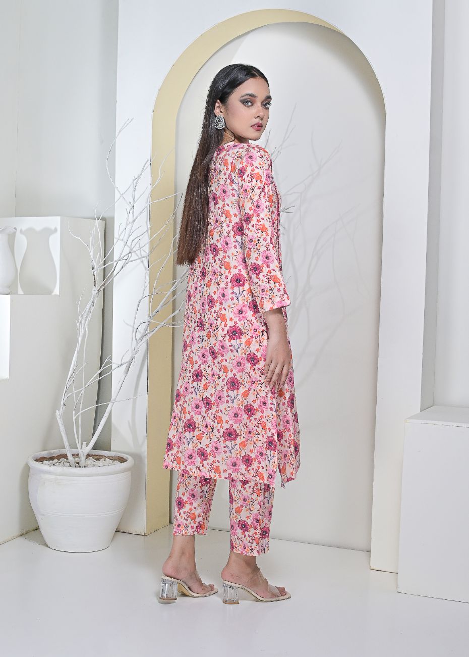 Cotton 2pc set-79006 pinkLace