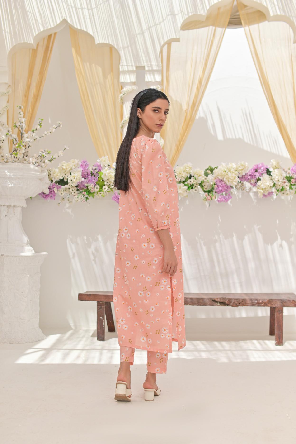 Cotton lawn 79310 PuffPeach