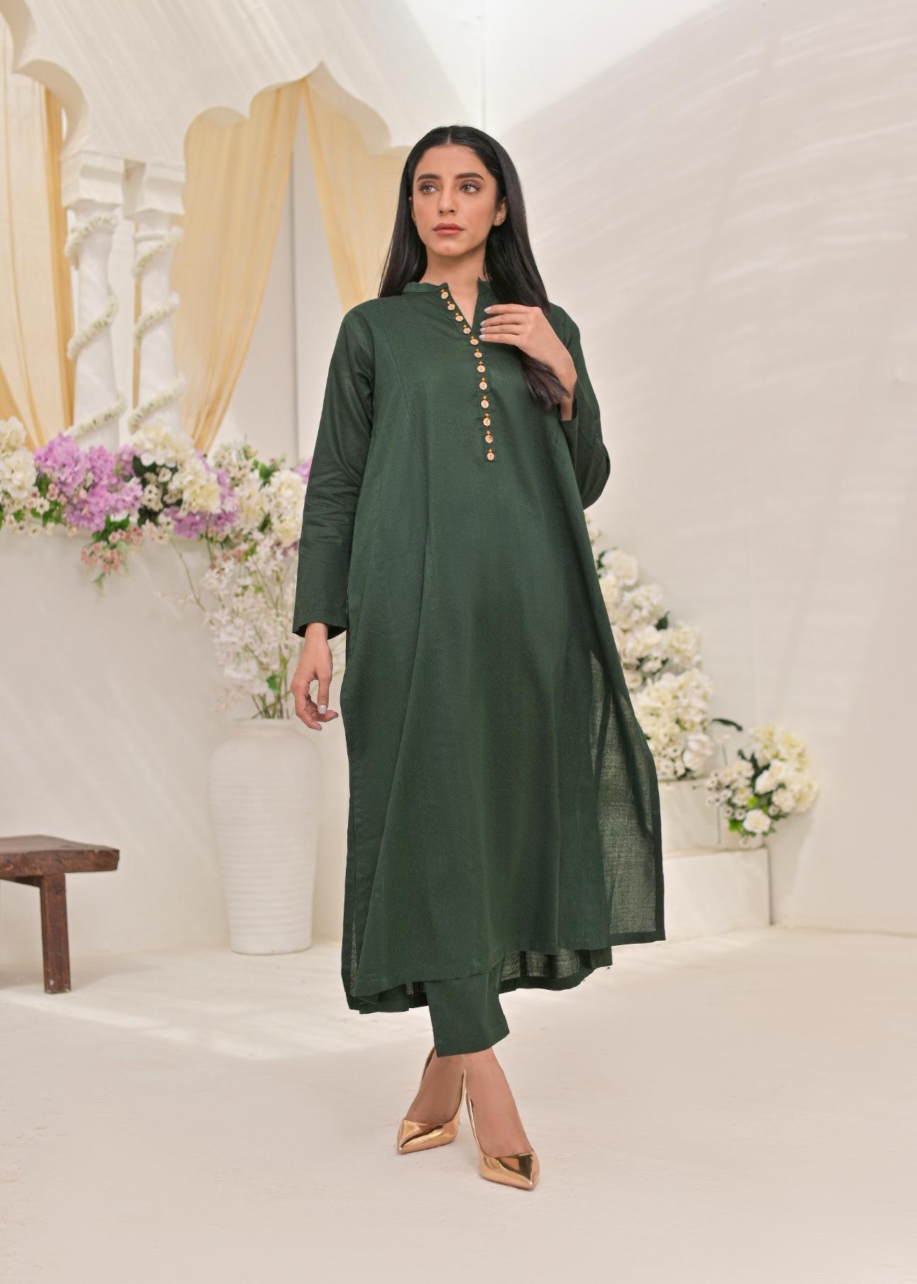 Jacquard 2pc -79320 bottleGreen