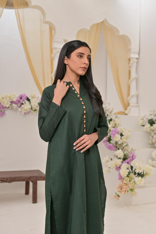 Jacquard 2pc -79320 bottleGreen