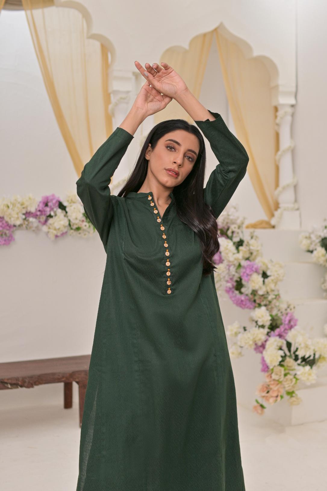 Jacquard 2pc -79320 bottleGreen