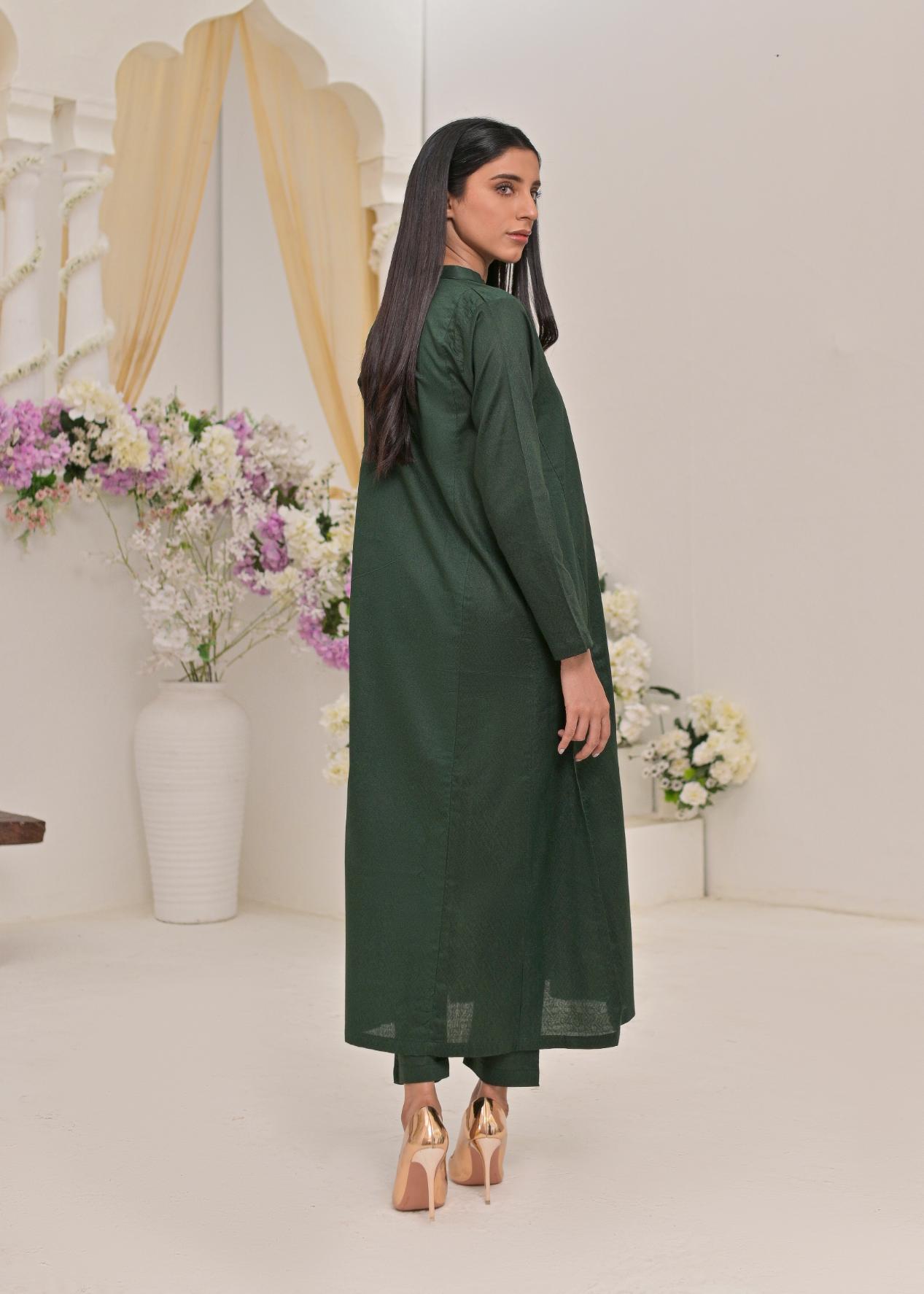 Jacquard 2pc -79320 bottleGreen
