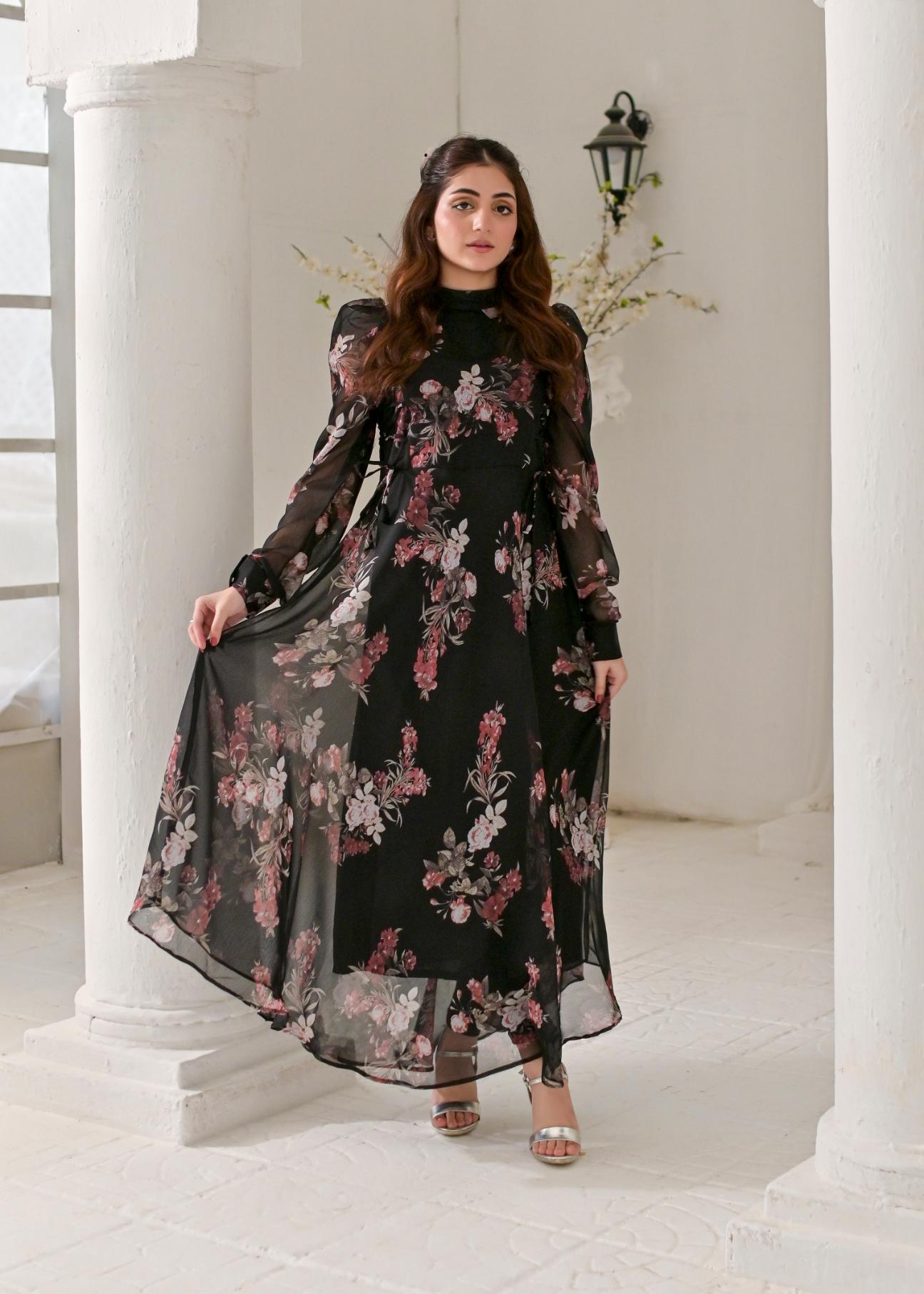 Chiffon maxi Blackluxe 10219