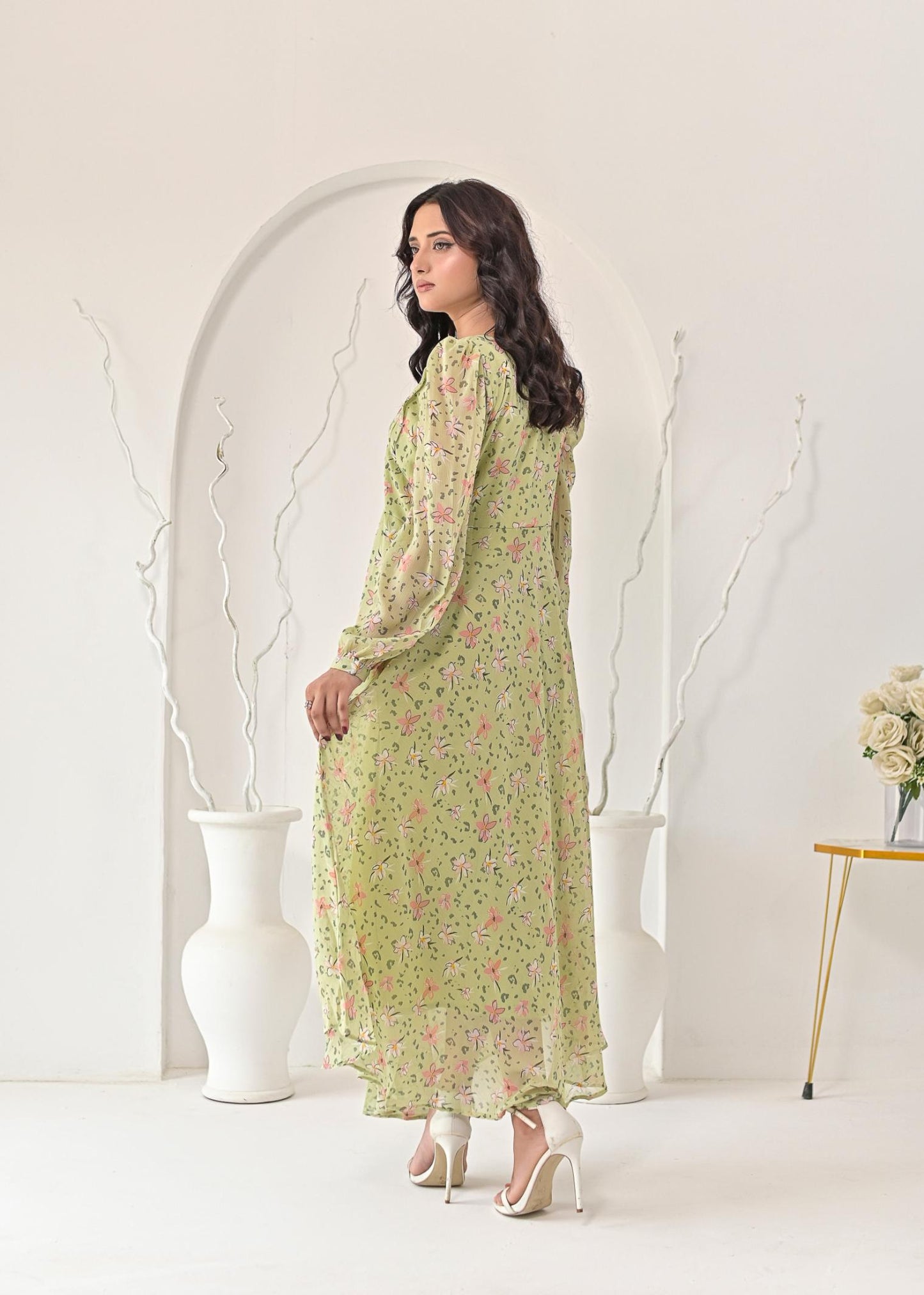 Chiffon maxi pistaB 10215