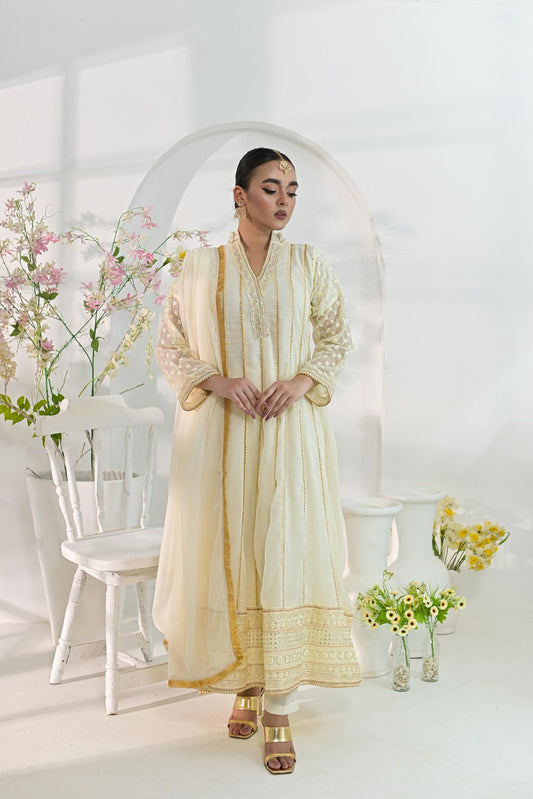 Chiffon emb kali off-white 710