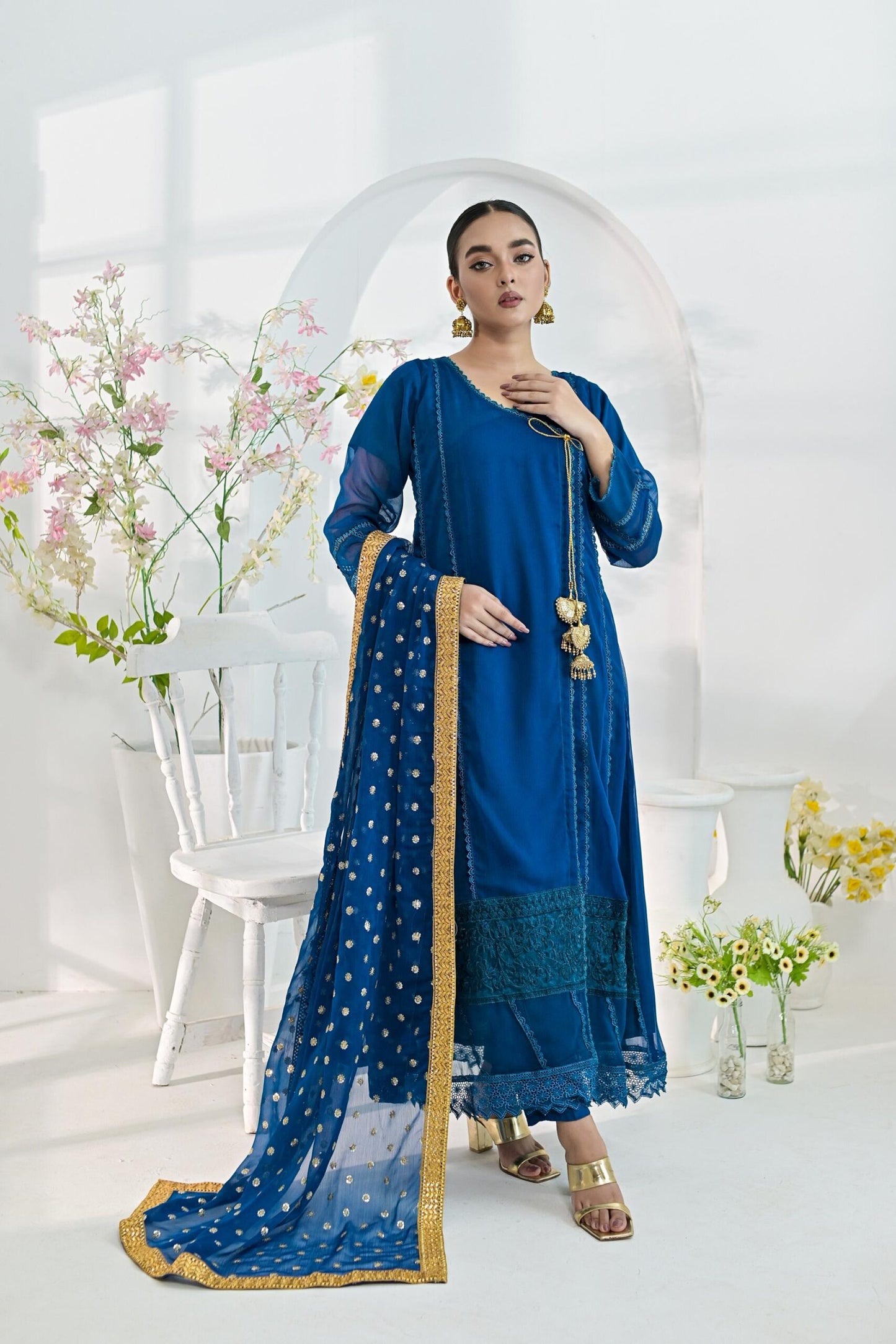 Chiffon emb zinc 705