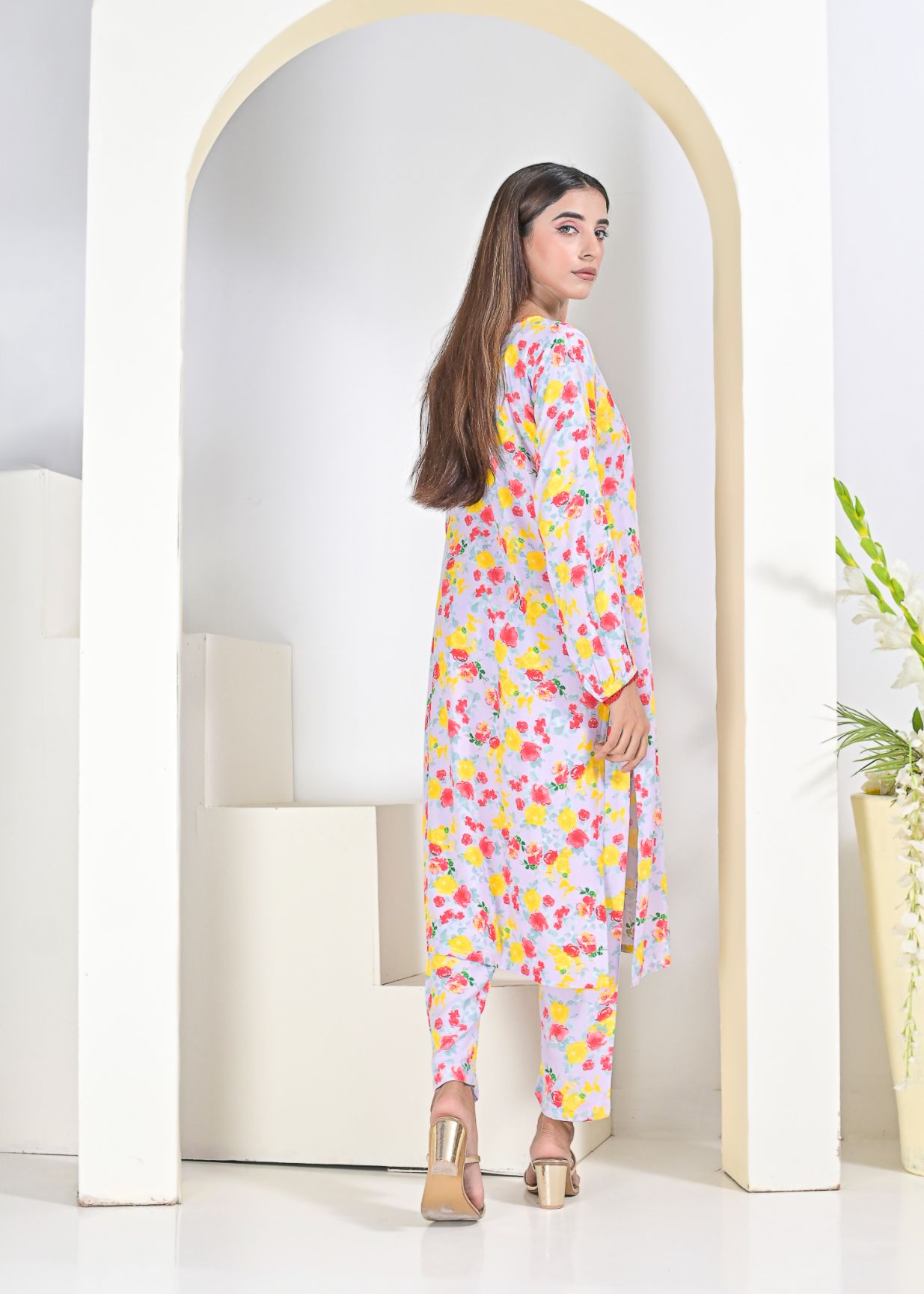 Linen 2pc set- lavanderR 79042