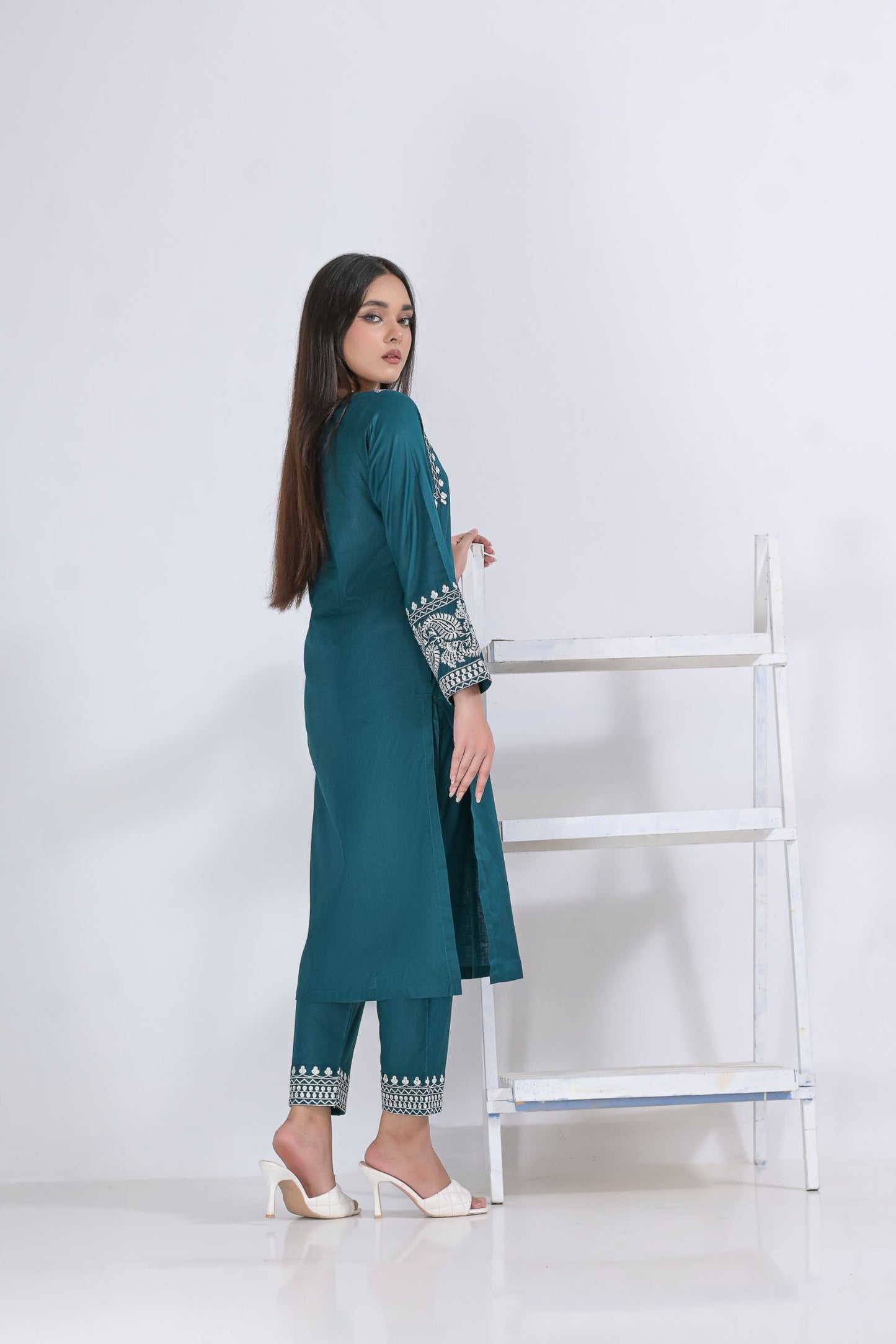 cotton Emb 2pc 1961 midnightblu