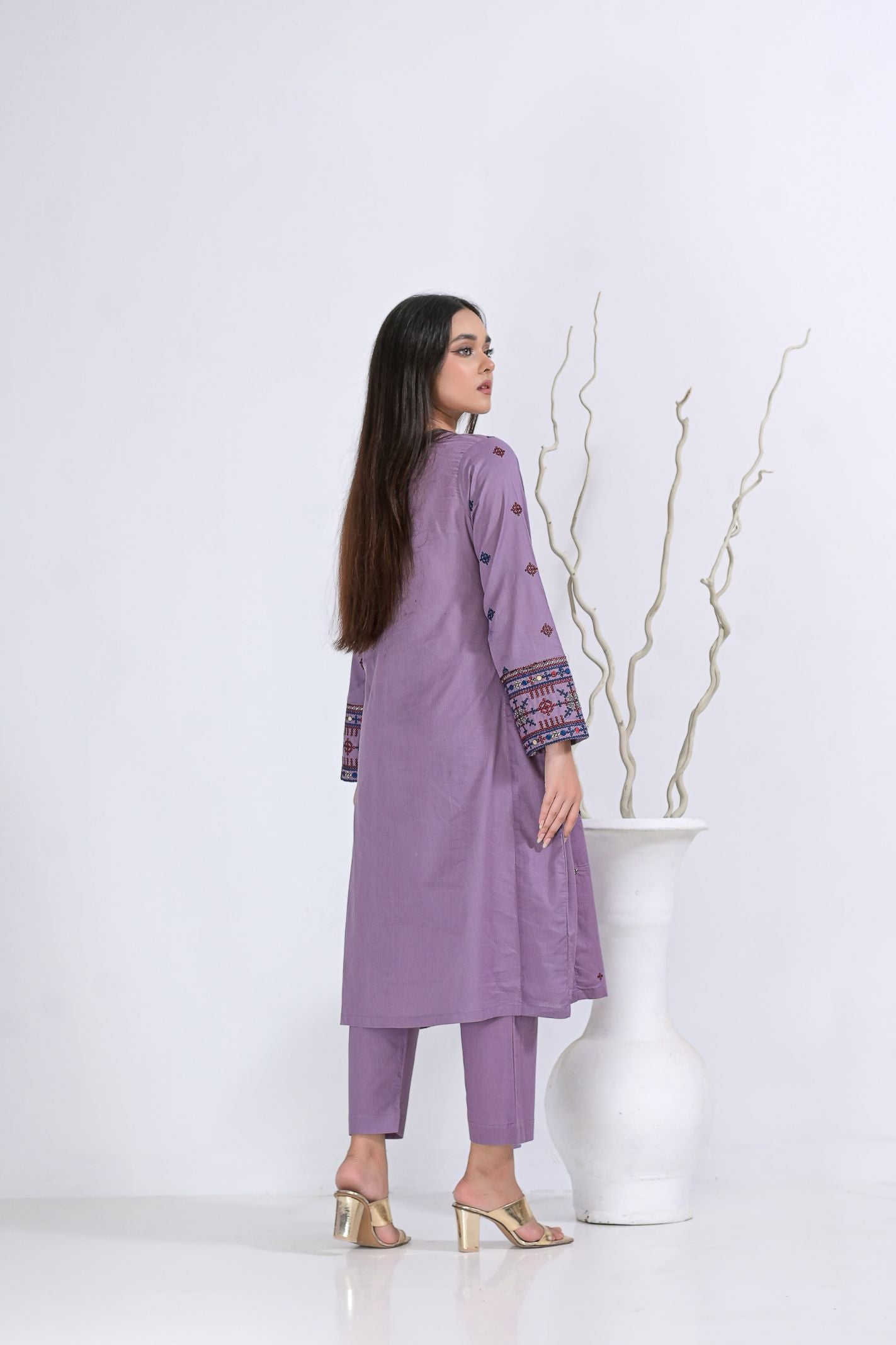 cotton Emb 2pc 1949 muave
