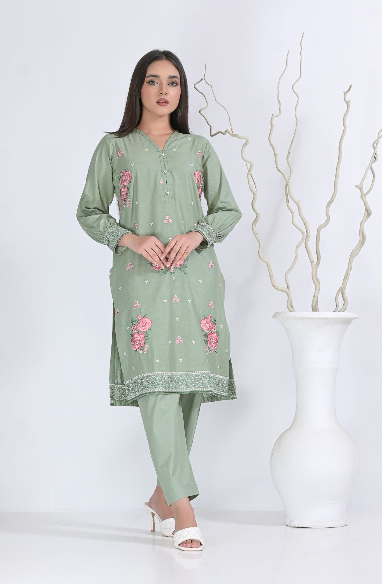 cotton Emb 2pc 1951 PistaGree