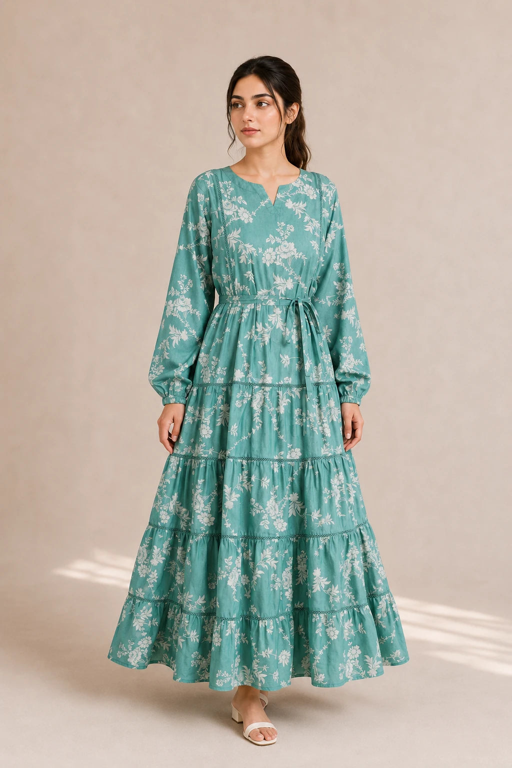 cotton frock 484120 SeaGreen