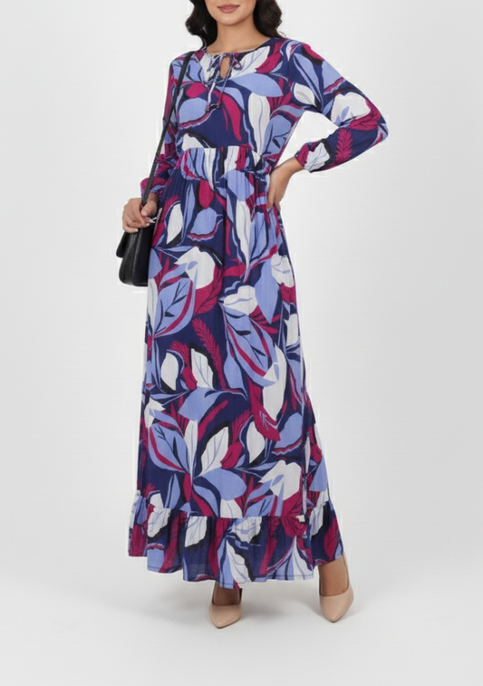 Chiffon maxi abstract 79485