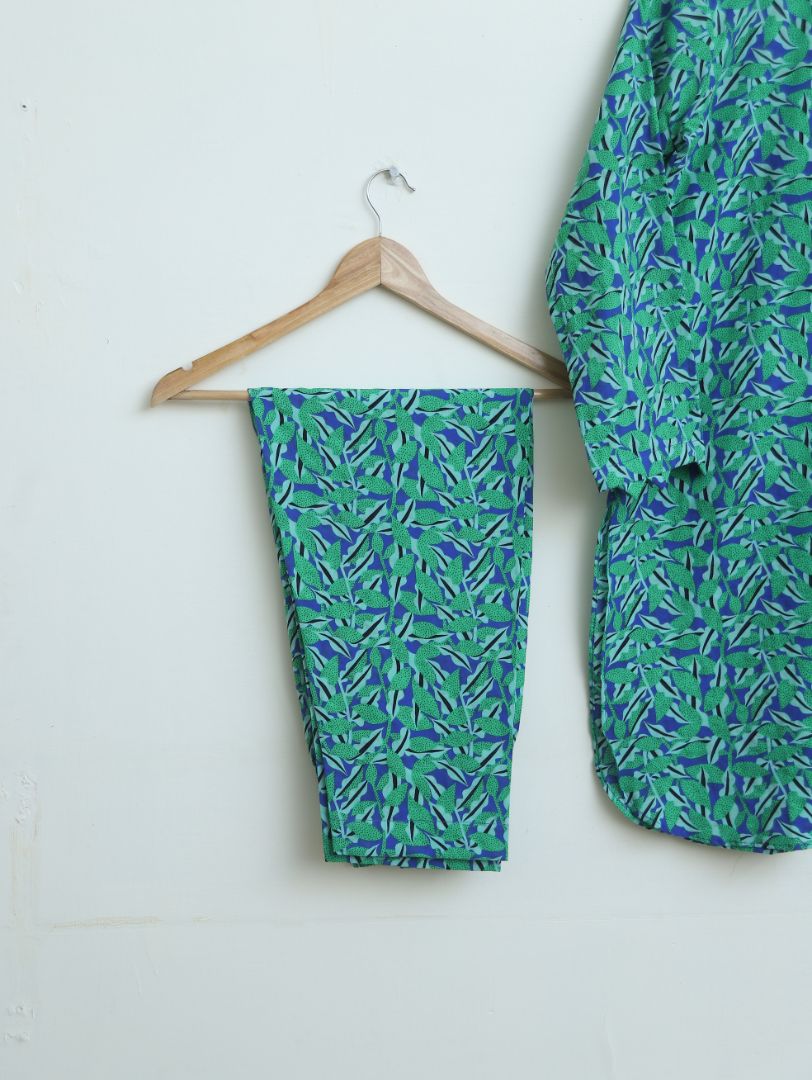 Lawn 2pc set- 78709 greeblu