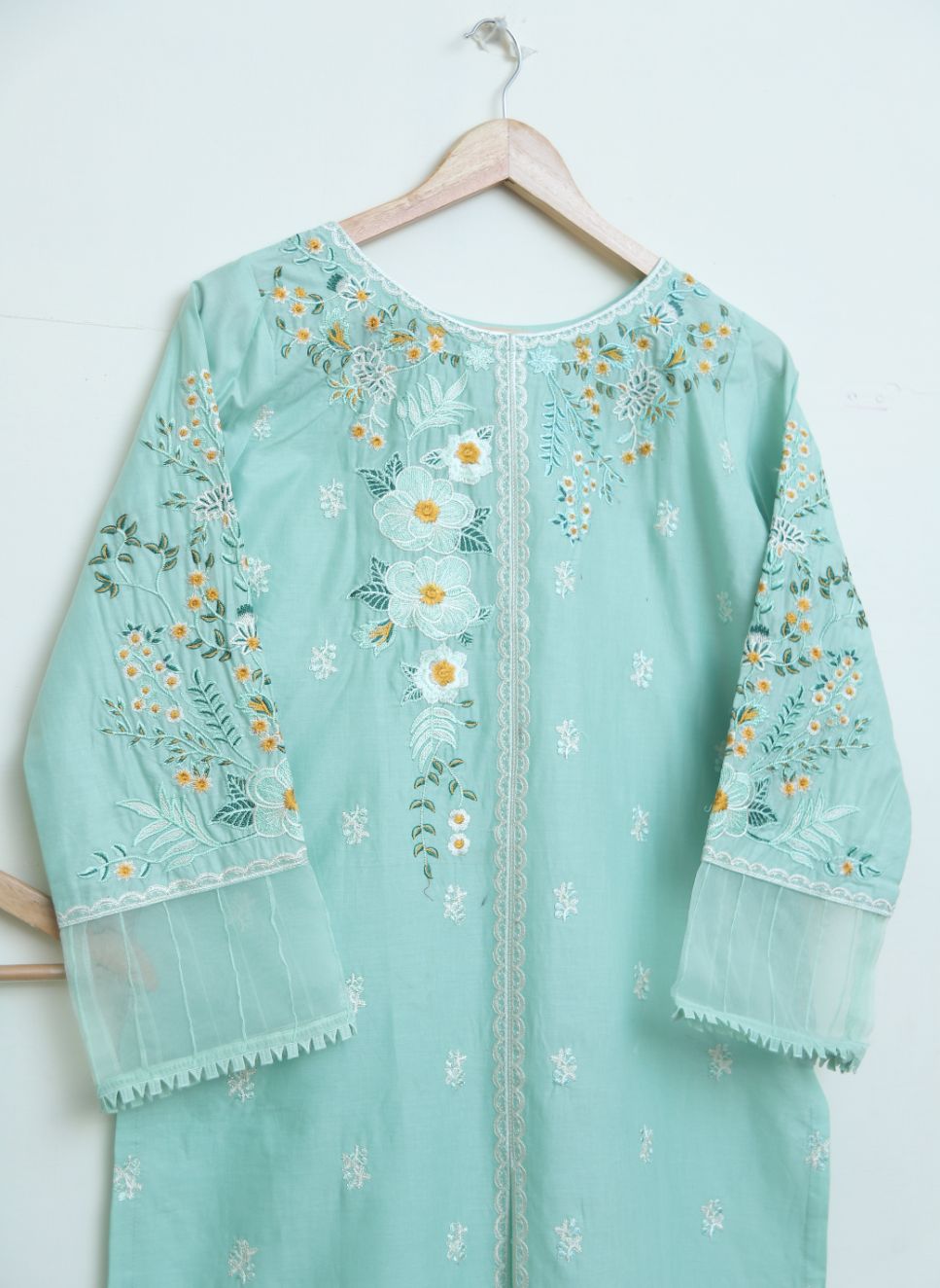 cotton Emb 2pc seagreen 1947