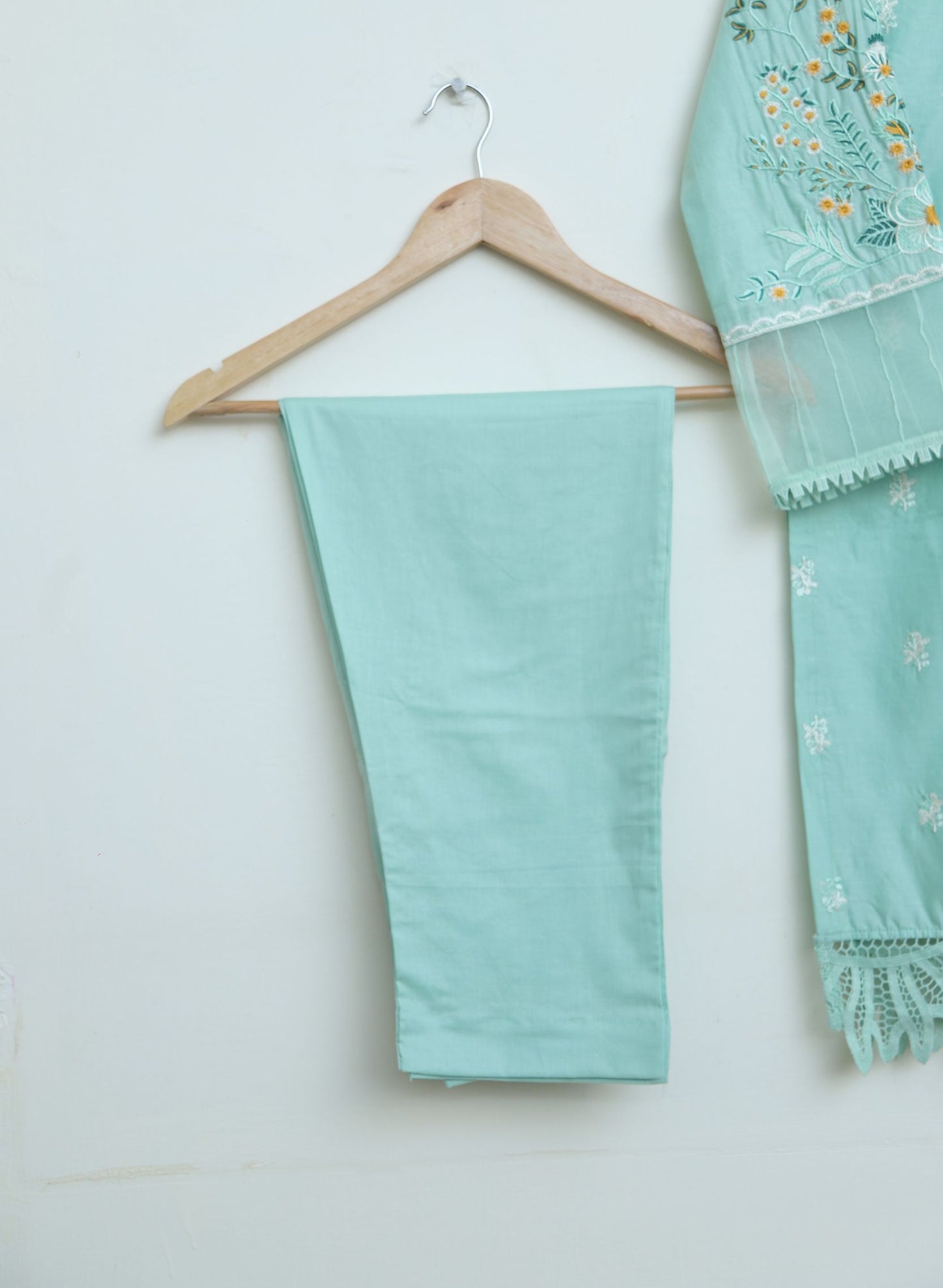 cotton Emb 2pc seagreen 1947
