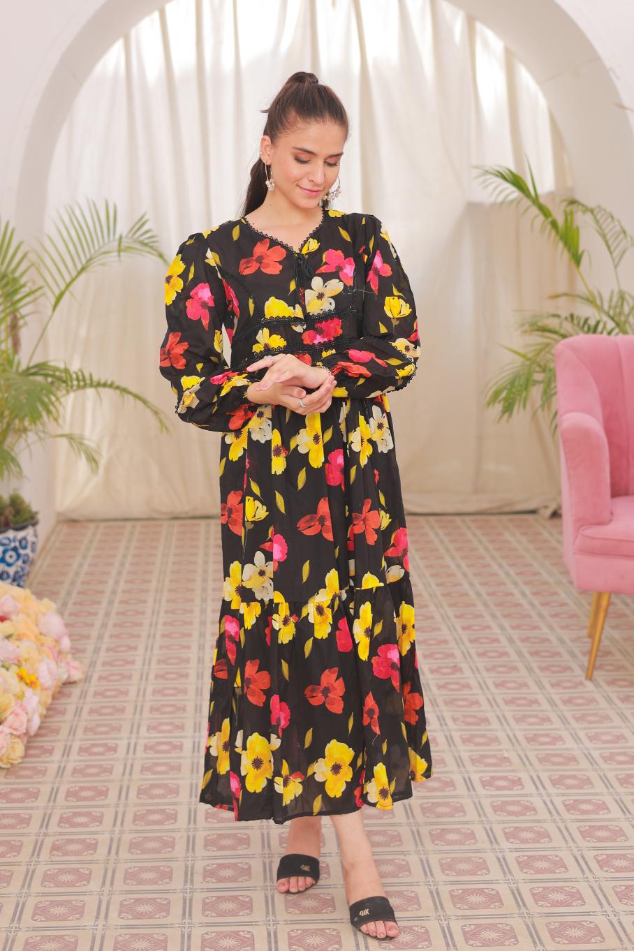 lawn frock 79739 Noir Enchanté