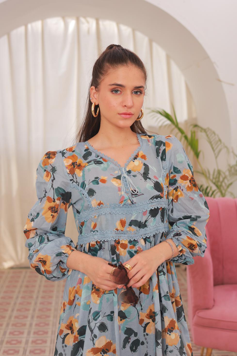 lawn frock 79736 steelblue