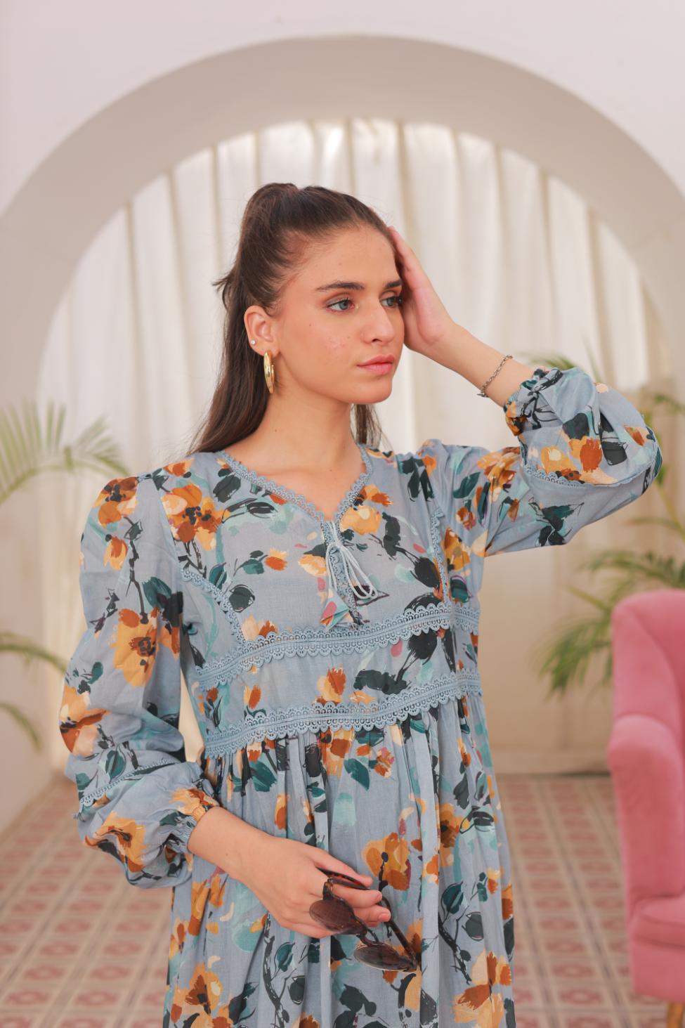 lawn frock 79736 steelblue