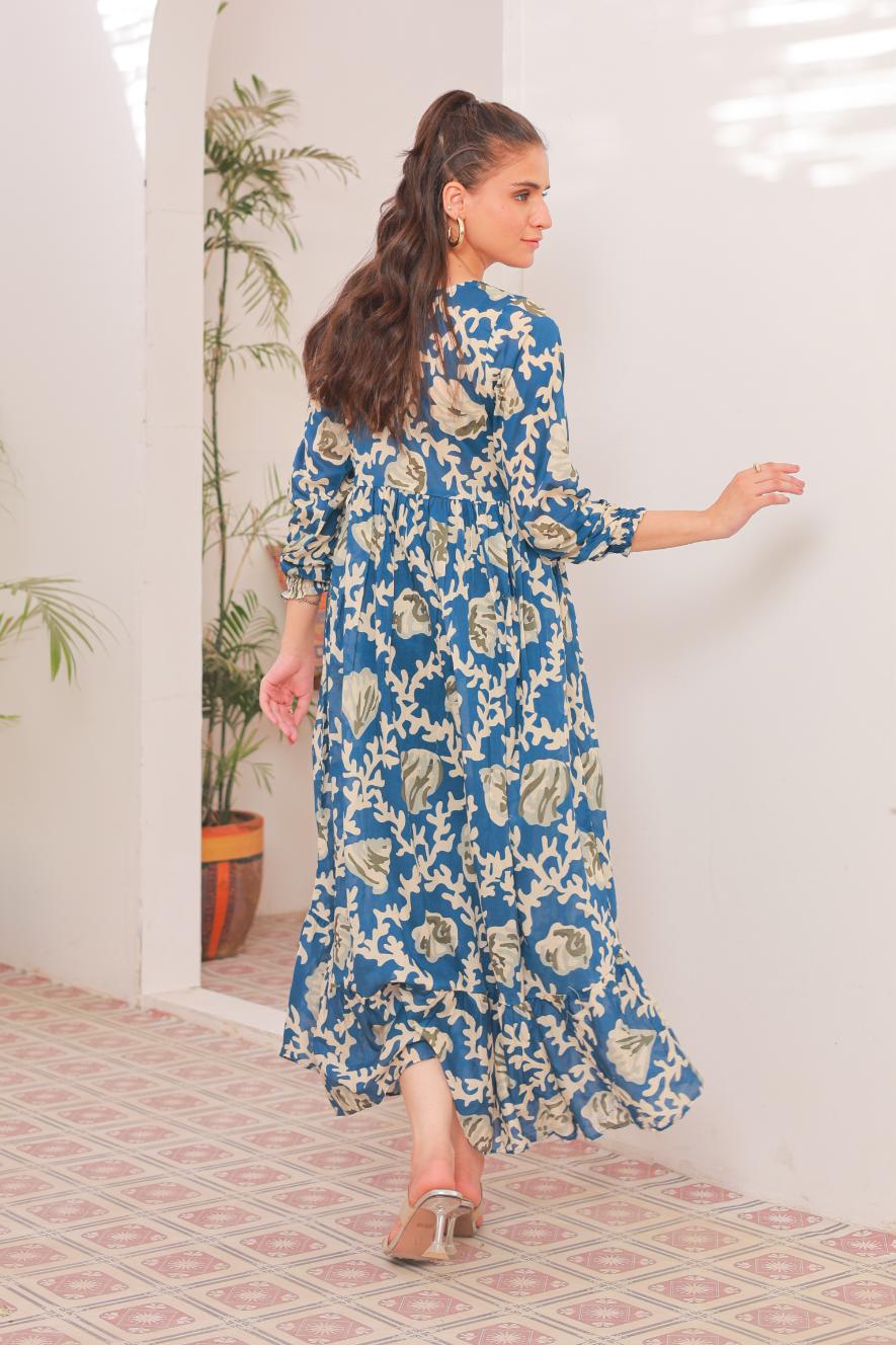 lawn frock 79745 Azure