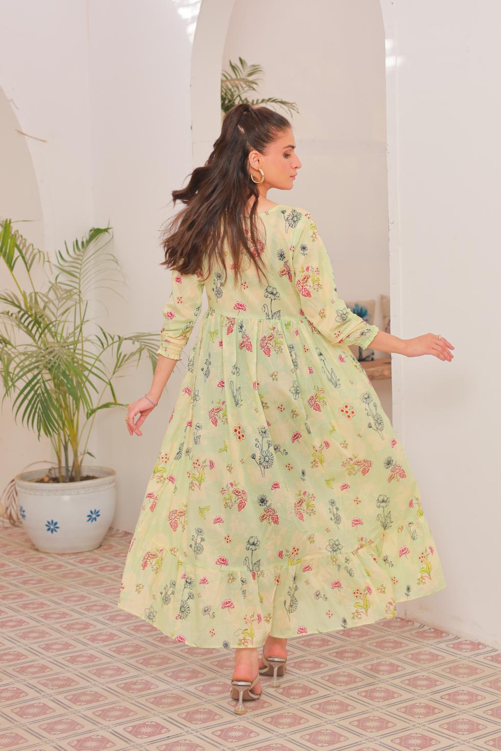 lawn frock 79743 Fresh Mist