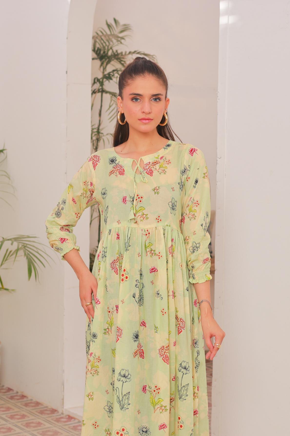 lawn frock 79743 Fresh Mist