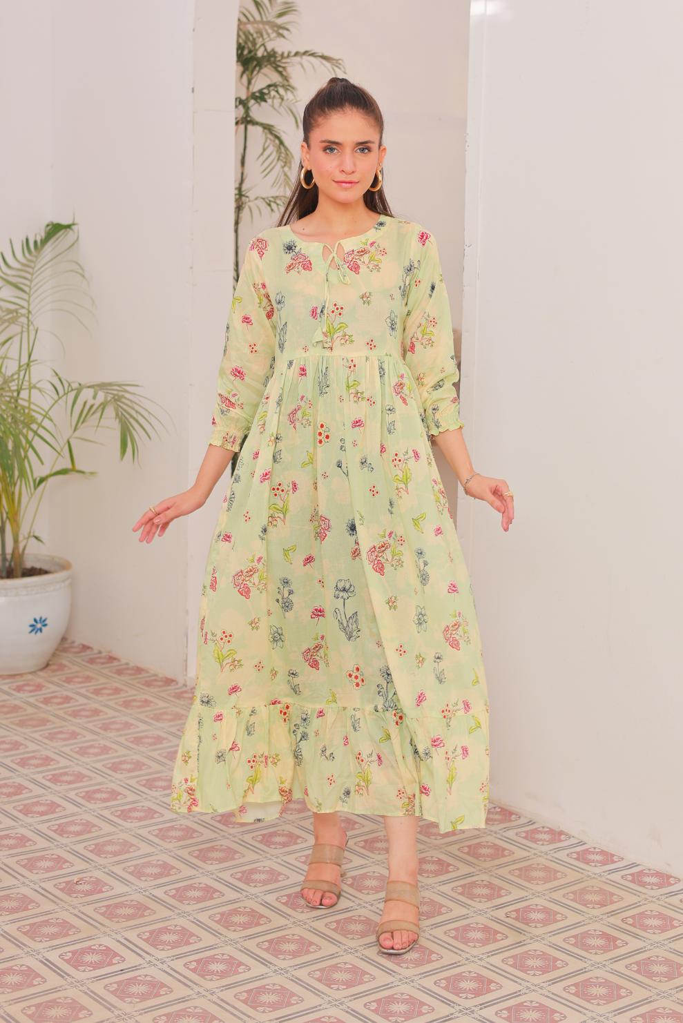 lawn frock 79743 Fresh Mist