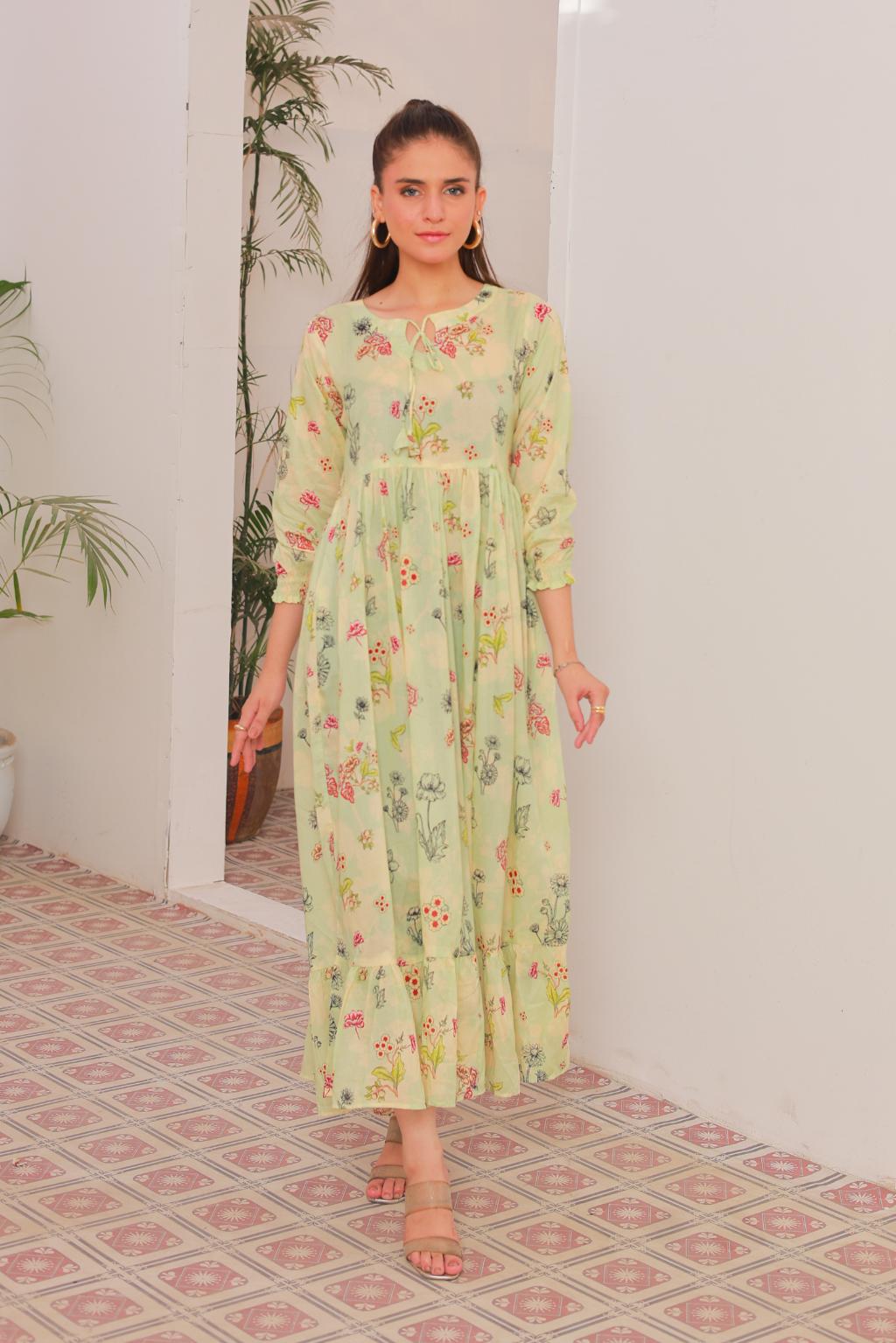lawn frock 79743 Fresh Mist