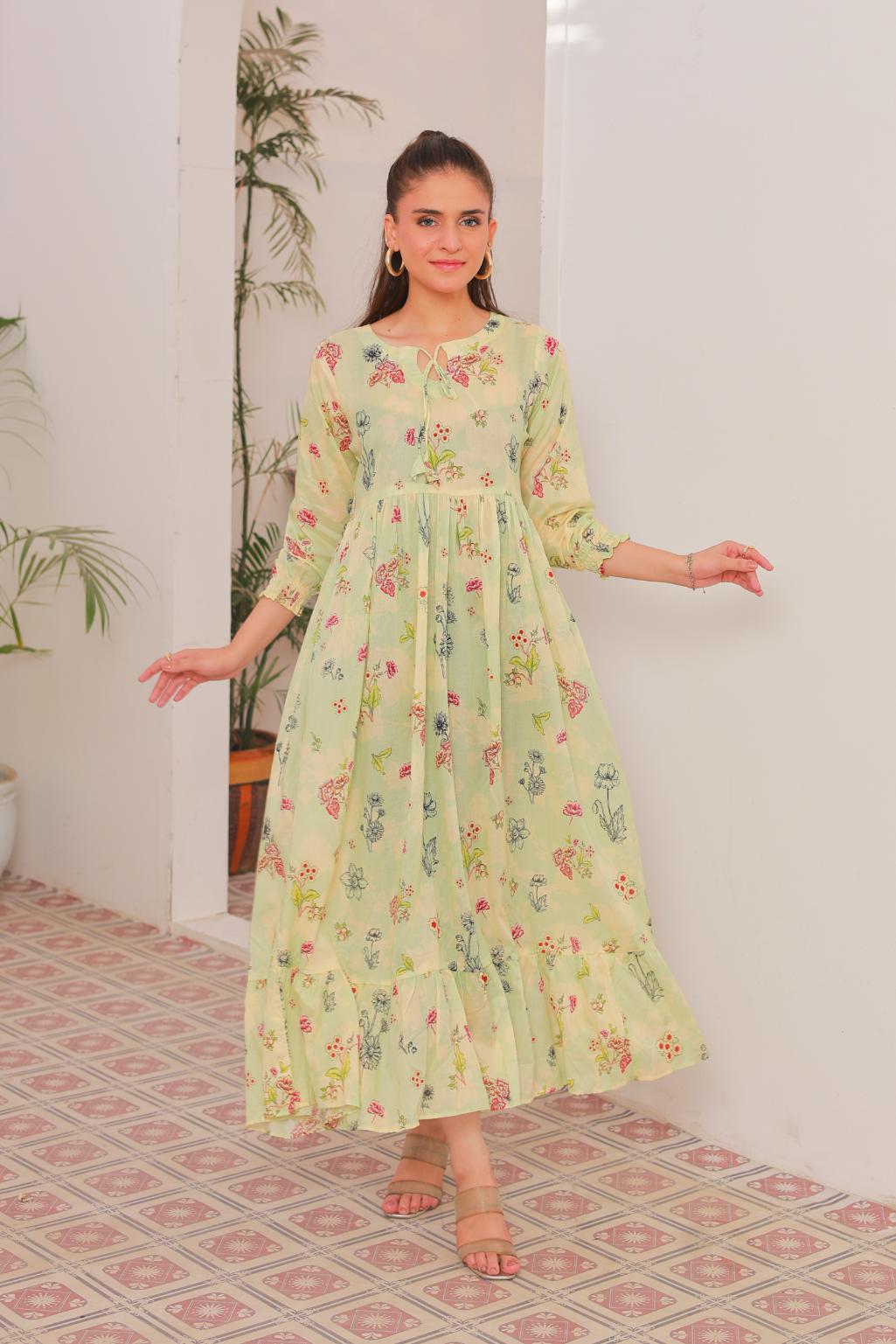 lawn frock 79743 Fresh Mist